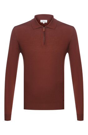 Мужское шерстяное поло BRIONI коричневого цвета по цене 87250 руб., арт. UMS10L/0ZK18 | Фото 1 Мужское шерстяное поло BRIONI коричневого цвета, арт. UMS10L/0ZK18 | Фото 1 (Длина (для топов): Стандартные; Материал внешний: Шерсть; Рукава: Длинные; Big photo: Big photo; Застежка: Молния; Кросс-КТ: Трикотаж)
