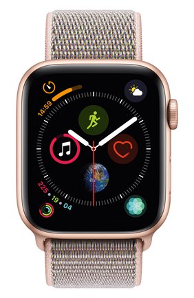 Apple Watch Series 4 (GPS) 44mm Gold Aluminium Case with Pink Sand Sport Loop Apple, цвет , арт. MU6G2RU/A в ЦУМ | Фото №2 Apple Watch Series 4 (GPS) 44mm Gold Aluminium Case with Pink Sand Sport Loop Apple | Фото №2