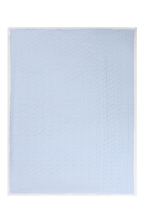 Детского шерстяное одеяло BABY T светло-голубого цвета, арт. 18AI807C0I | Фото 2 (Материал: Шерсть, Текстиль; Статус проверки: Проверено, Проверена категория)