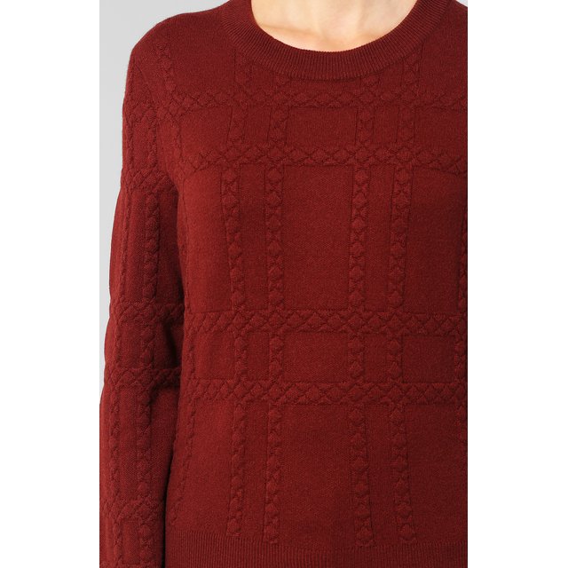 фото Кашемировый пуловер фактурной вязки bottega veneta