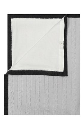 Детского шерстяное одеяло BABY T светло-серого цвета, арт. 18AI807C0I | Фото 1 (Материал: Шерсть, Текстиль; Статус проверки: Проверено, Проверена категория)