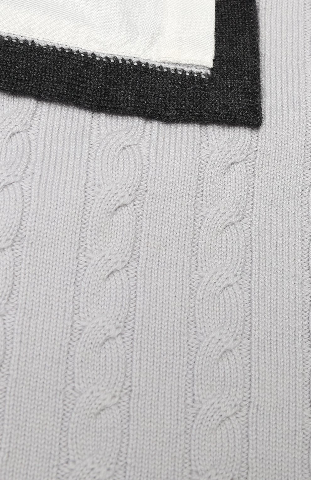 Детского шерстяное одеяло BABY T светло-серого цвета, арт. 18AI807C0I | Фото 2 (Материал: Текстиль, Шерсть; Статус проверки: Проверено, Проверена категория)
