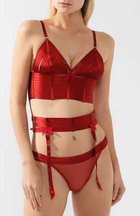 Женский пояс для чулок BORDELLE красного цвета по цене 23300 руб., арт. STRAP SUSPENDER | Фото 2 Женский пояс для чулок BORDELLE красного цвета, арт. STRAP SUSPENDER | Фото 2
