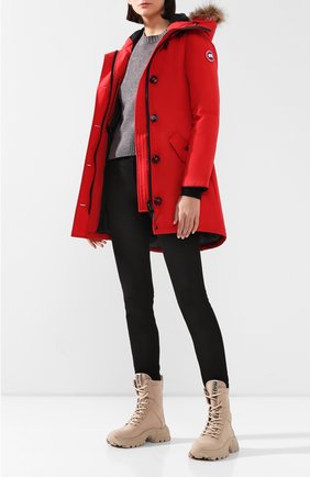 Женская парка rossclair CANADA GOOSE красного цвета по цене 99500 руб., арт. 2580L | Фото 2 Женская парка rossclair CANADA GOOSE красного цвета, арт. 2580L | Фото 2