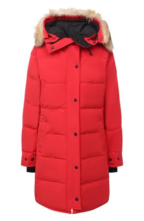 Женский пуховик shelburne CANADA GOOSE красного цвета по цене 106500 руб., арт. 3802L | Фото 1 Женский пуховик shelburne CANADA GOOSE красного цвета, арт. 3802L | Фото 1