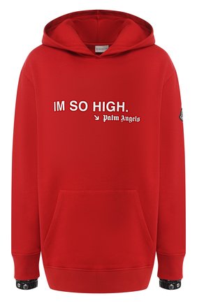 Хлопковый пуловер Moncler Palm Angels | Фото №1 Хлопковый пуловер Moncler Palm Angels | Фото №1