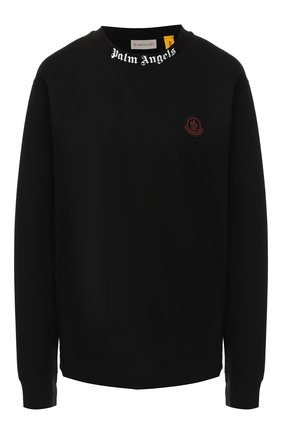 Хлопковый пуловер Moncler Palm Angels | Фото №1 Хлопковый пуловер Moncler Palm Angels | Фото №1