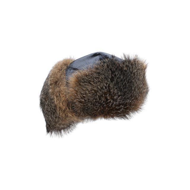 Шапка-ушанка с отделкой из меха лисы Brunello Cucinelli