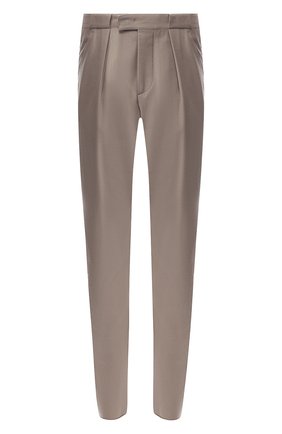 Мужские шерстяные брюки GIORGIO ARMANI бежевого цвета по цене 58300 руб., арт. 8WGPP01F/T004K | Фото 1 Мужские шерстяные брюки GIORGIO ARMANI бежевого цвета, арт. 8WGPP01F/T004K | Фото 1