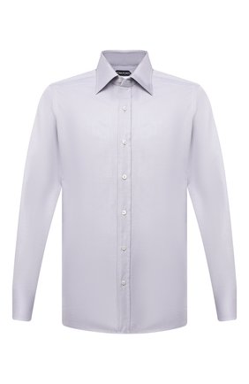 Мужская хлопковая сорочка TOM FORD светло-серого цвета по цене 57250 руб., арт. 4FT191/94S1JE | Фото 1 Мужская хлопковая сорочка TOM FORD светло-серого цвета, арт. 4FT191/94S1JE | Фото 1 (Рукава: Длинные; Материал внешний: Хлопок; Длина (для топов): Стандартные; Статус проверки: Проверено, Проверена категория; Случай: Формальный; Воротник: Кент; Манжеты: На пуговицах; Принт: Однотонные; Региональные ограничения белый список (Axapta Mercury): RU)