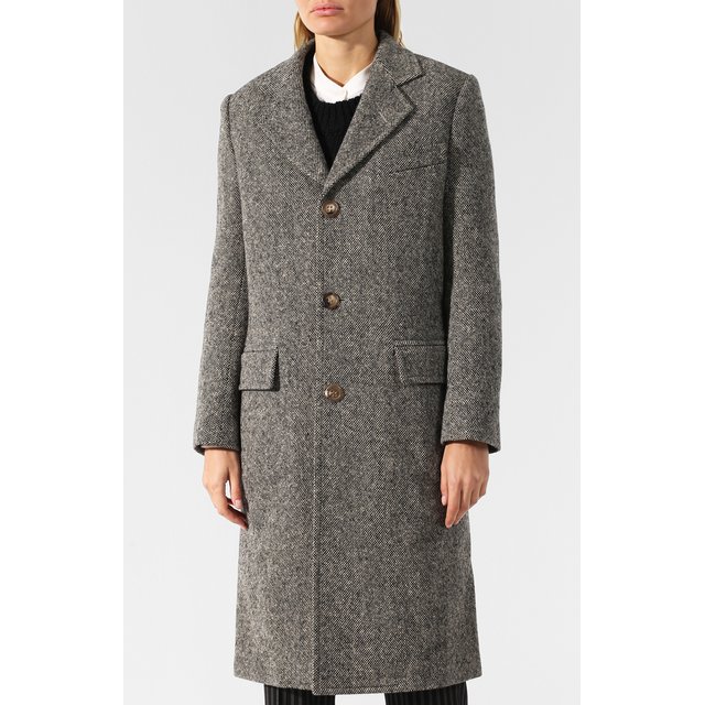 фото Шерстяное пальто с отложным воротником ralph lauren