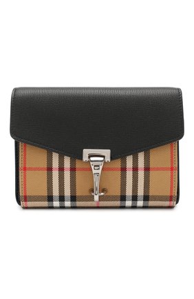 Кожаная сумка в клетку Vintage Check | Фото №1 Кожаная сумка в клетку Vintage Check | Фото №1