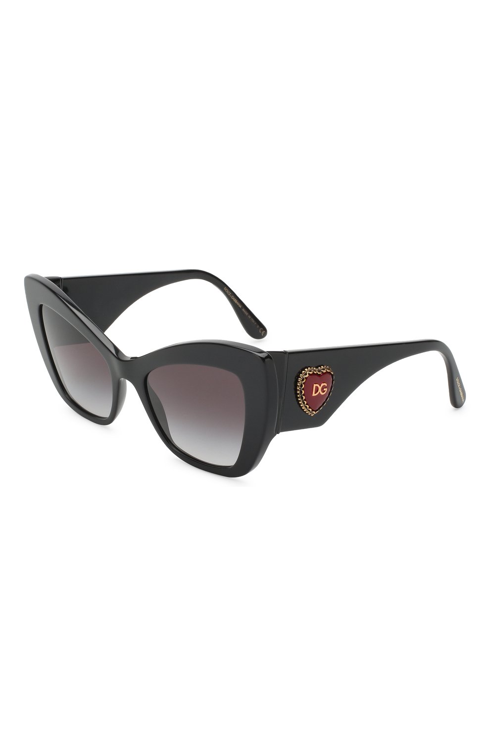 Женские солнцезащитные очки DOLCE & GABBANA черного цвета, арт. 4349-501/8G | Фото 1