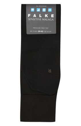 Мужские хлопковые носки sensitive malaga FALKE темно-коричневого цвета, арт. 14646 | Фото 1 (Кросс-КТ: бельё; Материал внешний: Хлопок; Статус проверки: Проверена категория)