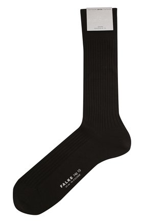 Мужские хлопковые носки FALKE темно-коричневого цвета, арт. 14649 | Фото 1 (Статус проверки: Проверена категория; Материал внешний: Хлопок; Кросс-КТ: бельё)
