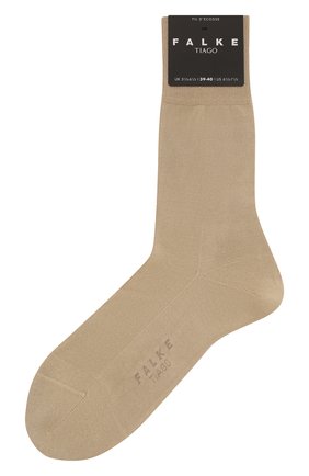 Мужские хлопковые носки tiago FALKE светло-бежевого цвета, арт. 14662 | Фото 1 (Материал внешний: Хлопок; Кросс-КТ: бельё; Статус проверки: Проверена категория)