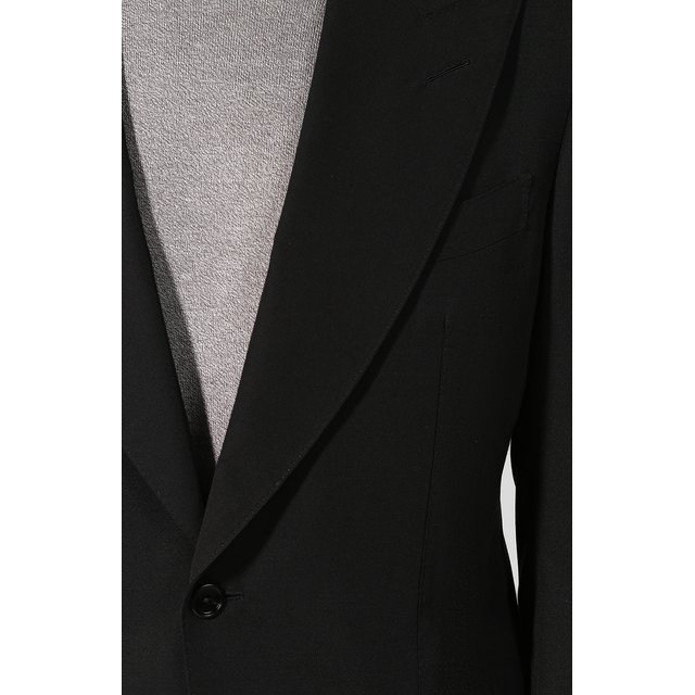 Однобортный пиджак из смеси шерсти и шелка Tom Ford 444R51/11ML40 Фото 5