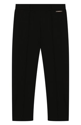 Детские брюки из вискозы TWINSET черного цвета по цене 6265 руб., арт. GA82F1/6A-10A | Фото 1 Детские брюки из вискозы TWINSET черного цвета, арт. GA82F1/6A-10A | Фото 1