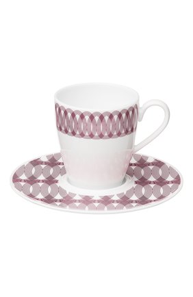 Кофейная чашка с блюдцем mood nomade CHRISTOFLE бордового цвета, арт. 07685510 | Фото 1 (Статус проверки: Проверена категория; Ограничения доставки: fragile-2)