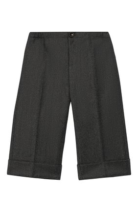 Детские брюки из смеси шерсти и кашемира GUCCI серого цвета, арт. 512215/XBE30 | Фото 1 (Статус проверки: Проверена категория; Кросс-КТ НВ: Брюки)