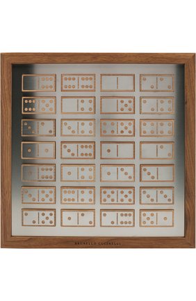Настольная игра домино BRUNELLO CUCINELLI коричневого цвета, арт. MLW0GAM725 | Фото 1 (Статус проверки: Проверена категория)