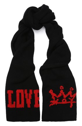 Женский черный кашемировый шарф фактурной вязки Dolce & Gabbana, арт. FX333T/JAWHG купить в ЦУМ | Фото №1 Кашемировый шарф фактурной вязки Dolce & Gabbana черный | Фото №1
