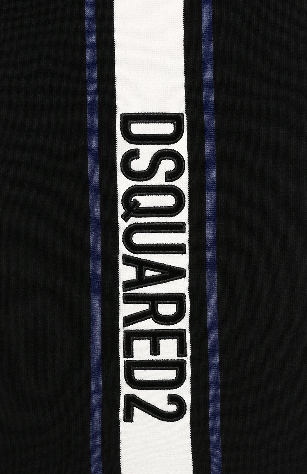Женский черно-белый шарф из смеси шерсти и вискозы Dsquared2, арт. KNM0028 01W01019 купить в ЦУМ | Фото №2 Шарф из смеси шерсти и вискозы Dsquared2 черно-белый | Фото №2
