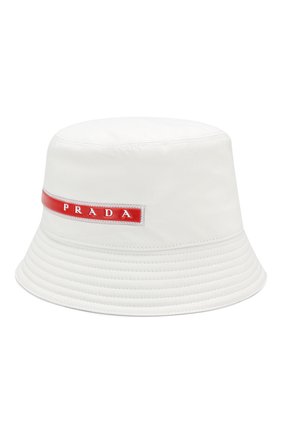 Мужская панама prada linea rossa PRADA белого цвета, арт. 2HC137-1L4K-F0K74 | Фото 1 (Материал: Текстиль, Синтетический материал)
