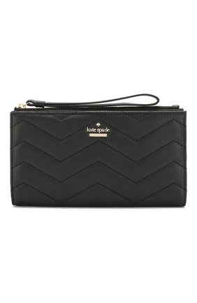 Кожаный кошелек с отделениями для кредитных карт Kate Spade New York, черного цвета, арт. PWRU6633 в ЦУМ | Фото №1 Кожаный кошелек с отделениями для кредитных карт Kate Spade New York черного цвета | Фото №1
