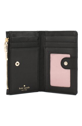 Кожаный кошелек с отделениями для кредитных карт Kate Spade New York, черного цвета, арт. PWRU6636 в ЦУМ | Фото №3 Кожаный кошелек с отделениями для кредитных карт Kate Spade New York черного цвета | Фото №3