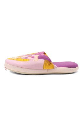 Детского текстильная домашняя обувь DE FONSECA розового цвета, арт. ROMA G490RU | Фото 2 (Статус проверки: Проверена категория; Материал внешний: Текстиль; Кросс-КТ: тапочки)