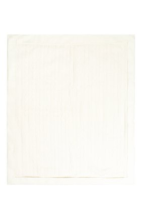 Детского одеяло фактурной вязки LORO PIANA белого цвета, арт. FAD5709 | Фото 2 (Материал: Текстиль, Синтетический материал)