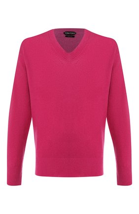 Мужской кашемировый пуловер TOM FORD розового цвета по цене 159000 руб., арт. BRK78/TFK100 | Фото 1 Мужской кашемировый пуловер TOM FORD розового цвета, арт. BRK78/TFK100 | Фото 1 (Рукава: Длинные; Материал внешний: Шерсть, Кашемир; Длина (для топов): Стандартные; Принт: Без принта; Мужское Кросс-КТ: Пуловеры; Вырез: V-образный)