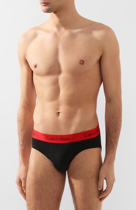 Мужские комплект из двух хлопковых брифов CALVIN KLEIN черного цвета по цене 4220 руб., арт. NB1462A | Фото 2 Мужские комплект из двух хлопковых брифов CALVIN KLEIN черного цвета, арт. NB1462A | Фото 2