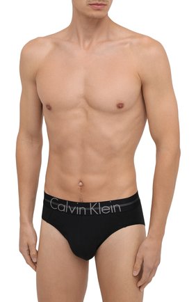 Мужские хлопковые брифы с широкой резинкой CALVIN KLEIN черного цвета по цене 3220 руб., арт. NB1482A | Фото 2 Мужские хлопковые брифы с широкой резинкой CALVIN KLEIN черного цвета, арт. NB1482A | Фото 2