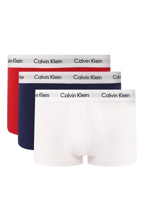 Мужские комплект из трех боксеров CALVIN KLEIN разноцветного цвета, арт. U2664G | Фото 1 (Статус проверки: Проверено; Кросс-КТ: бельё; Мужское Кросс-КТ: Трусы; Материал внешний: Хлопок)