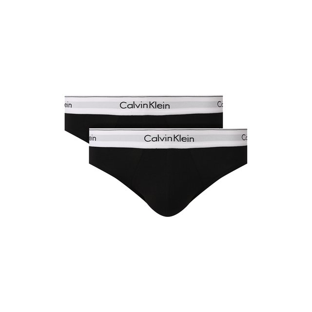 Комплект из двух хлопковых брифов с широкой резинкой Calvin Klein 6317254