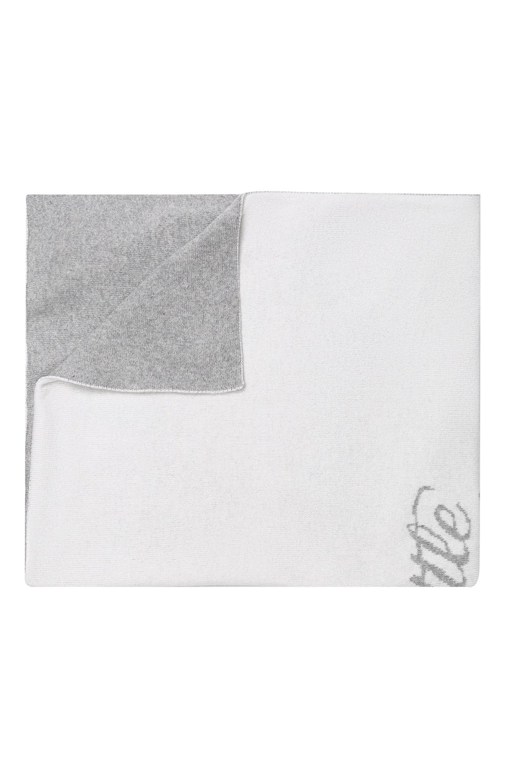Детского кашемировое одеяло LOVE IN KYO белого цвета, арт. A18608 | Фото 1 (Материал: Текстиль, Кашемир, Шерсть; Статус проверки: Проверено, Проверена категория)