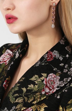 Женские серьги mix SWAROVSKI розового цвета по цене 9780 руб., арт. 5427953 | Фото 2 Женские серьги mix SWAROVSKI розового цвета, арт. 5427953 | Фото 2