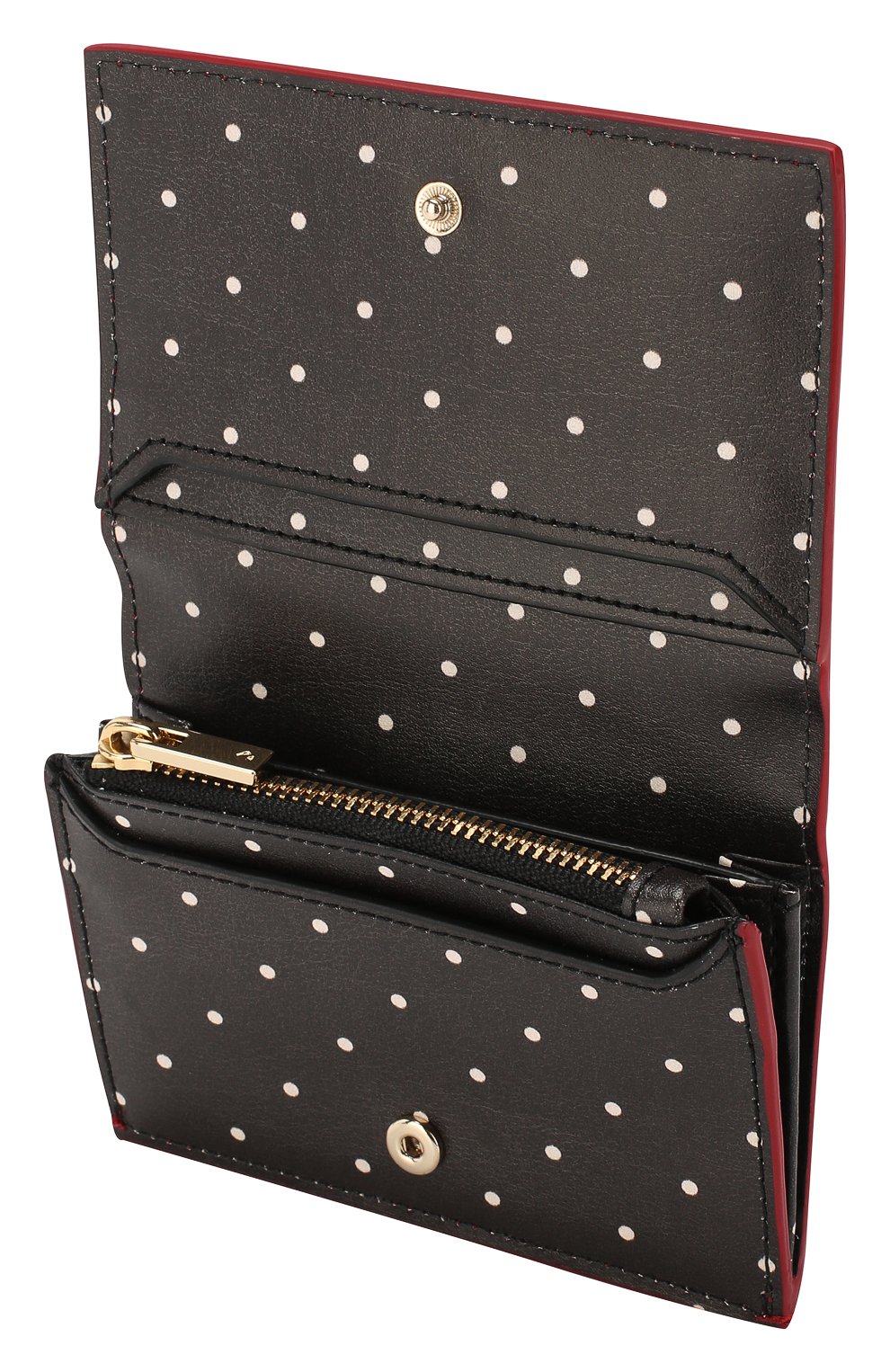 Кожаный кошелек на кнопке Kate Spade New York, красного цвета, арт. PWRU6407 в ЦУМ | Фото №3 Кожаный кошелек на кнопке Kate Spade New York красного цвета | Фото №3