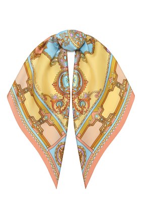 Женский шелковый платок faberge treasures RADICAL CHIC желтого цвета по цене 13520 руб., арт. 370731.07.02 | Фото 1 Женский шелковый платок faberge treasures RADICAL CHIC желтого цвета, арт. 370731.07.02 | Фото 1