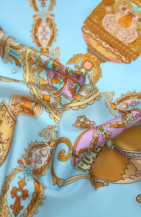 Женский шелковый платок faberge treasures RADICAL CHIC желтого цвета по цене 13520 руб., арт. 370731.07.02 | Фото 2 Женский шелковый платок faberge treasures RADICAL CHIC желтого цвета, арт. 370731.07.02 | Фото 2