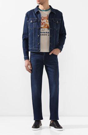 Мужские джинсы прямого кроя 7 FOR ALL MANKIND синего цвета по цене 21350 руб., арт. JSMNR750PC | Фото 2 Мужские джинсы прямого кроя 7 FOR ALL MANKIND синего цвета, арт. JSMNR750PC | Фото 2