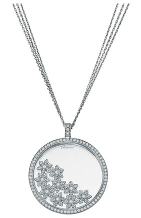 Женские кулон CHOPARD бесцветного цвета по цене 2535900 руб., арт. 795759-1003 | Фото 1 Женские кулон CHOPARD бесцветного цвета, арт. 795759-1003 | Фото 1 (Материал сплава: Белое золото; Драгоценные камни: Бриллианты; Статус проверки: Проверена категория)
