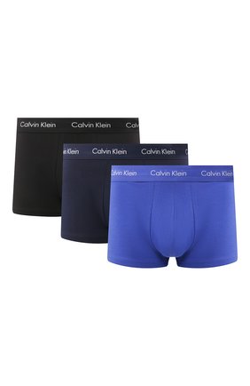 Мужские комплект из трех хлопковых боксеров CALVIN KLEIN синего цвета по цене 4975 руб., арт. U2664G | Фото 1 Мужские комплект из трех хлопковых боксеров CALVIN KLEIN синего цвета, арт. U2664G | Фото 1