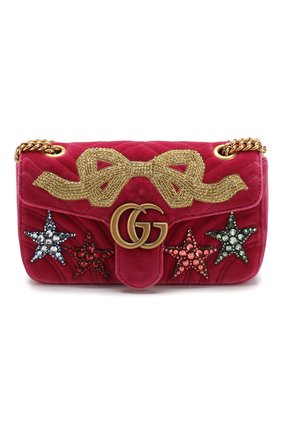 Сумка GG Marmont из бархата | Фото №1 Сумка GG Marmont из бархата | Фото №1