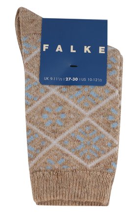 Детские носки с металлизированной отделкой FALKE бежевого цвета по цене 982 руб., арт. 12168 | Фото 1 Детские носки с металлизированной отделкой FALKE бежевого цвета, арт. 12168 | Фото 1