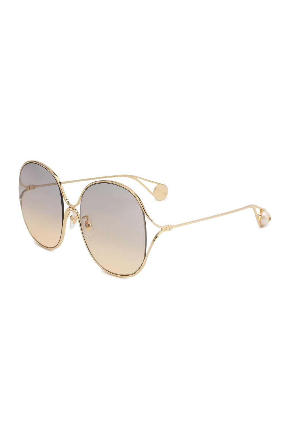 Женские солнцезащитные очки GUCCI золотого цвета, арт. GG0362 003 | Фото 1