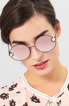 Женские розовые солнцезащитные очки Christopher Kane, арт. CK0030 003 купить в ЦУМ | Фото №2 Солнцезащитные очки Christopher Kane розовые | Фото №2