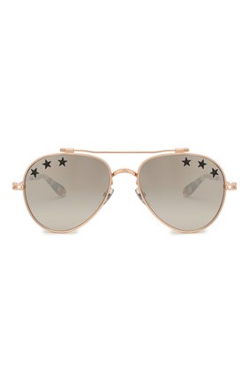 Женские солнцезащитные очки GIVENCHY золотого цвета по цене 23300 руб., арт. 7057/STARS DDB | Фото 3 Женские солнцезащитные очки GIVENCHY золотого цвета, арт. 7057/STARS DDB | Фото 3